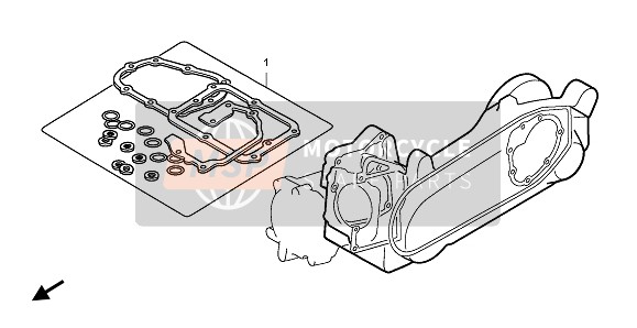 Honda SH125S 2008 EOP-2 Gasket Kit B for a 2008 Honda SH125S